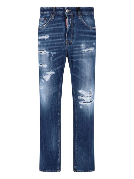 26SS 디스퀘어드2 스트레이트 팬츠 S74LB1838D30011 470 NAVY BLUE