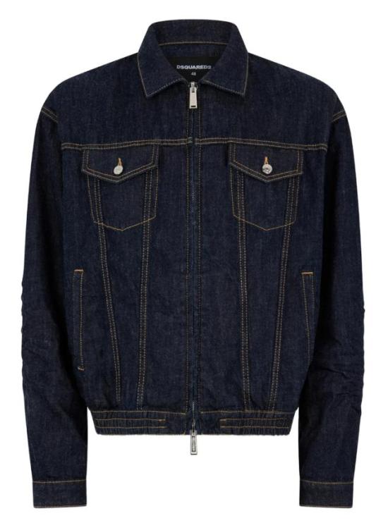 26SS 디스퀘어드2 긴팔 셔츠 S74DM1022S30825 470 NAVY BLUE