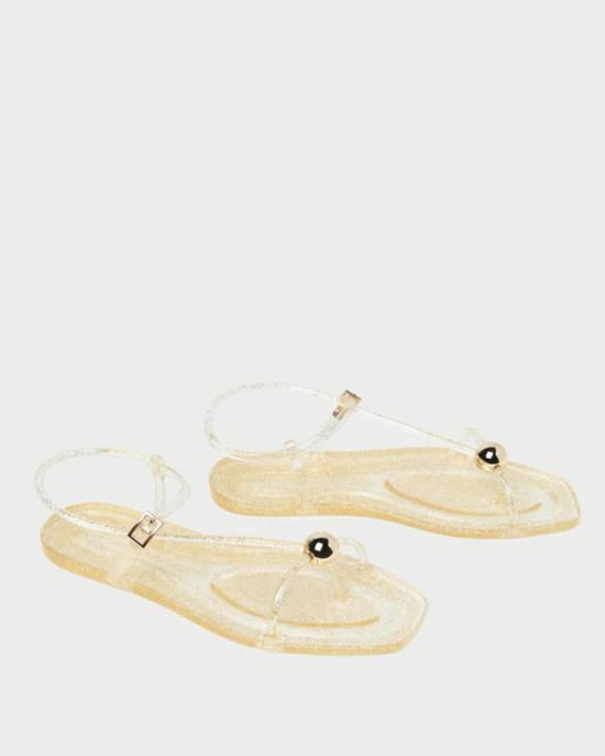  로플러랜달 샌들 로플러 랜달 다나 스트랩 젤리 샌들 샴페인 - LOEFFLER RANDALL