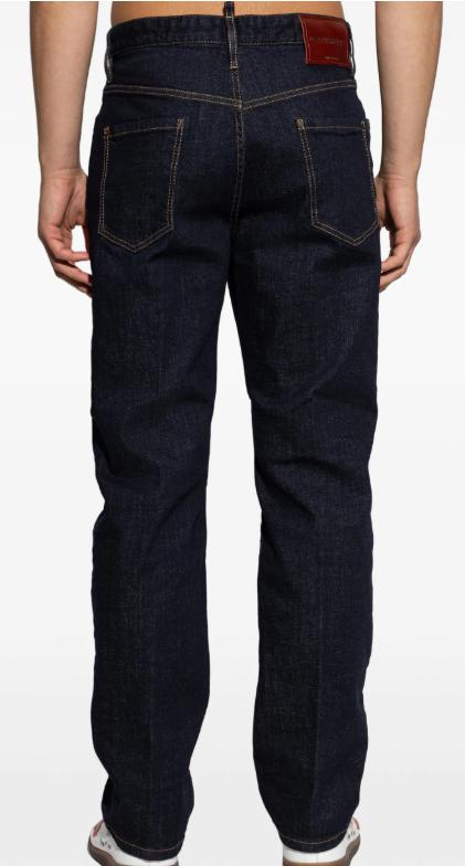 26FW 디스퀘어드2 스트레이트 팬츠 S74LB1894S30664 470 NAVY BLUE - DSQUARED2
