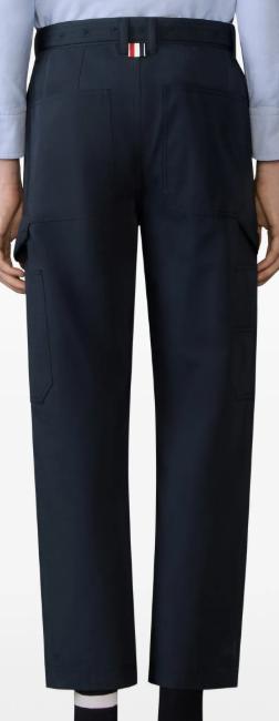 26SS 톰브라운 스트레이트 팬츠 MTU347AF1063 415 NAVY - THOM BROWNE