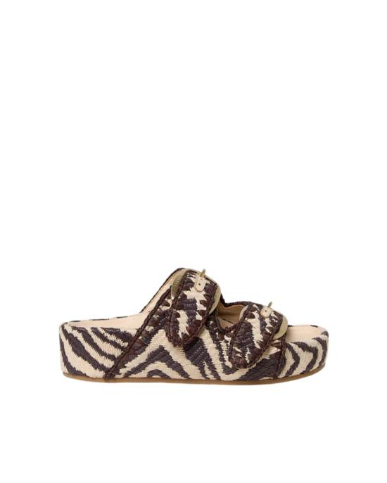  로플러랜달 샌들 로플러 랜달 니코 투 밴드  빈티지 지브라