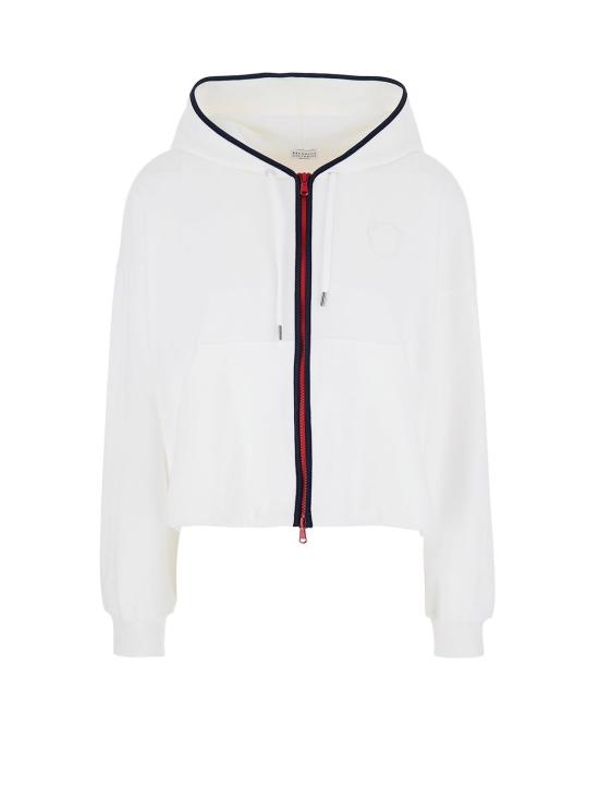  브루넬로 쿠치넬리 스웨터 코튼 스웨트셔츠 오프화이트