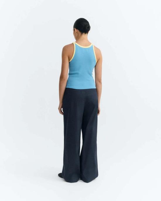  띵킹 뮤 블라우스 씽킹 무 다크 더스크 해리엇 탑 - THINKING MU