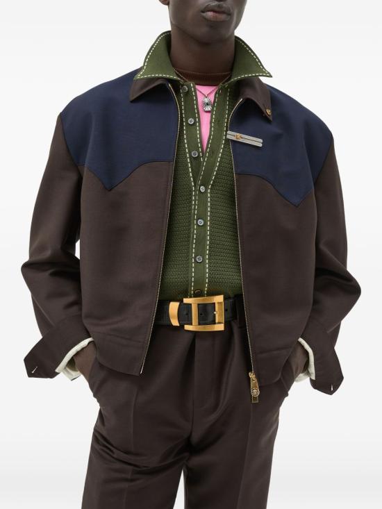 26SS 베르사체 수트 자켓 1024534 1A178422NL60 Brown - VERSACE