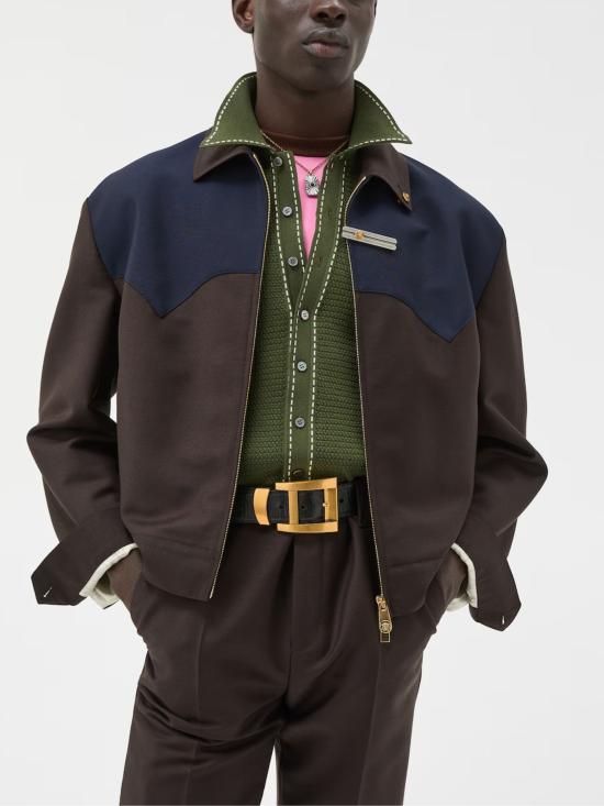 26SS 베르사체 수트 자켓 1024534 1A178422NL60 Brown - VERSACE