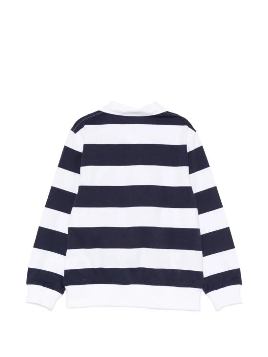 26SS [키즈] 모스키노 폴로 셔츠 HUO010LAE09 83685 Blue - MOSCHINO