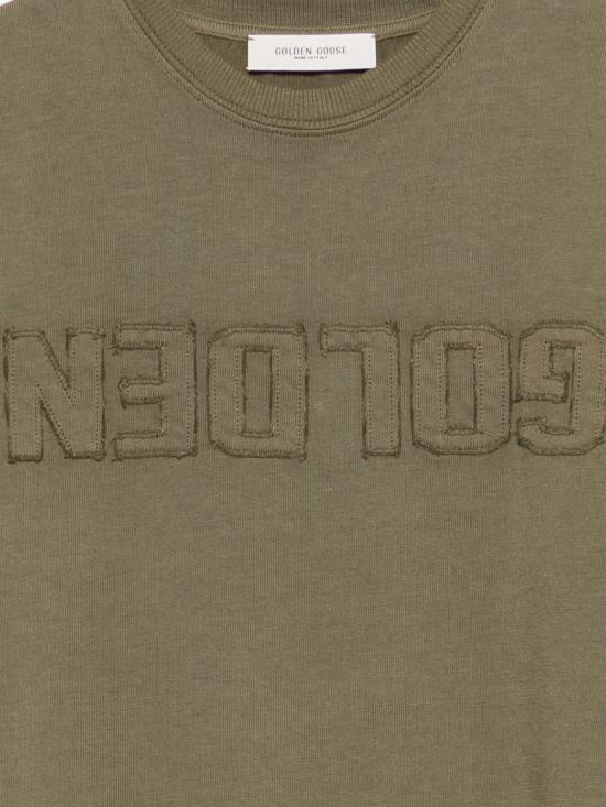 26SS [키즈] 골든구스 티셔츠 P002243 35479 Green - GOLDEN GOOSE