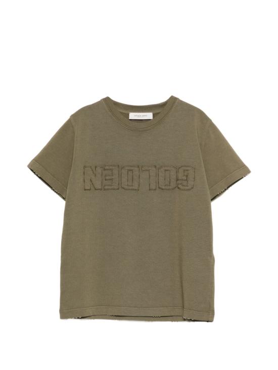 26SS [키즈] 골든구스 티셔츠 P002243 35479 Green