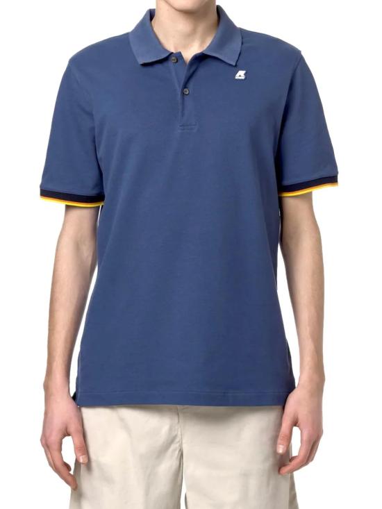 26SS 까웨 반팔 티셔츠 K1125BW B67 Blue - K-WAY