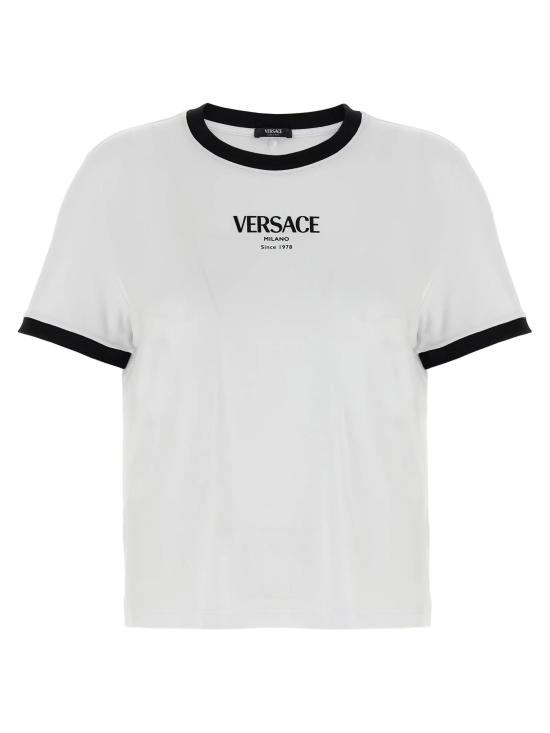 26SS 베르사체 반팔 티셔츠 1022656 1A166852W020 White