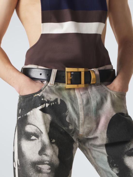 26SS 베르사체 레귤러 벨트 1023735 1A178481B55J Black - VERSACE