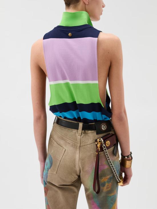 26SS 베르사체 민소매 티셔츠 1024508 1A178906PD40 MultiColour - VERSACE