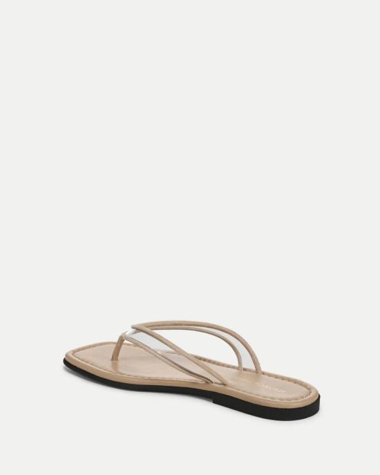  베로니카비어드 뮬/슬리퍼 베로니카 비어드 클레아 젤리 플립플롭 샌들 투명/샌드 - VERONICA BEARD