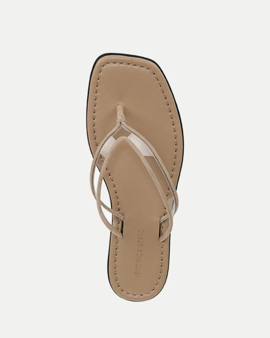  베로니카비어드 뮬/슬리퍼 베로니카 비어드 클레아 젤리 플립플롭 샌들 투명/샌드 - VERONICA BEARD