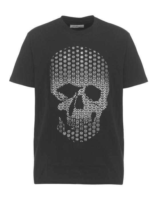 26SS 필립 플레인 반팔 티셔츠 SAFCMTK8686 PJY002N02 Black