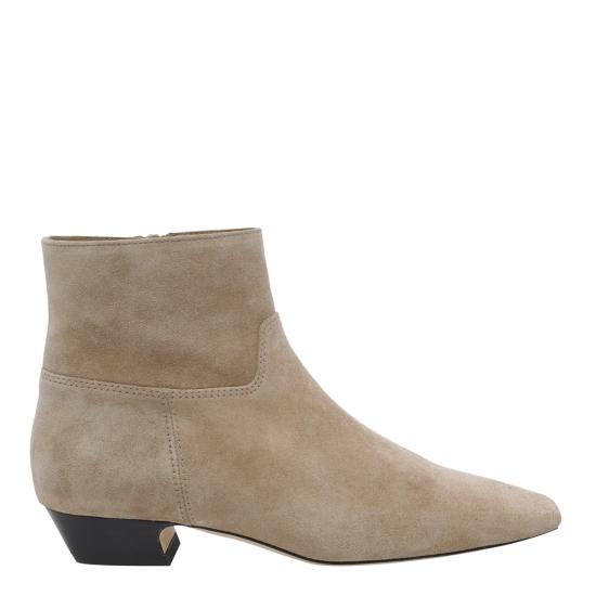 26SS 스튜어트 와이츠먼 부츠 SN065 STASSI ZIP BOOTIE SKDYPB Beige