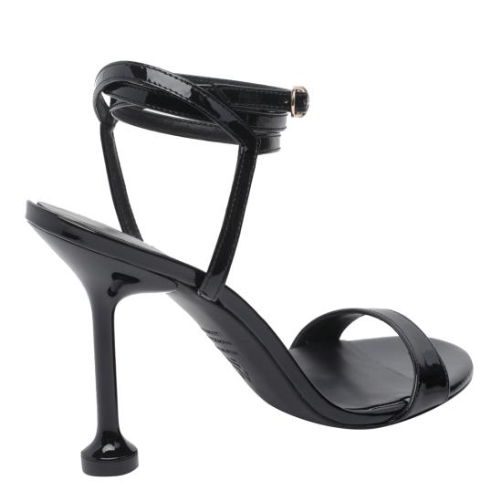 26SS 스튜어트 와이츠먼 힐/펌프스 SM910 NUDISTINI WRAP 100 PATBLK Black - STUART WEITZMAN