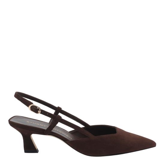 26SS 스튜어트 와이츠먼 힐/펌프스 SJ433 VINNIE 50 SLINGBACK SUEWAL Brown
