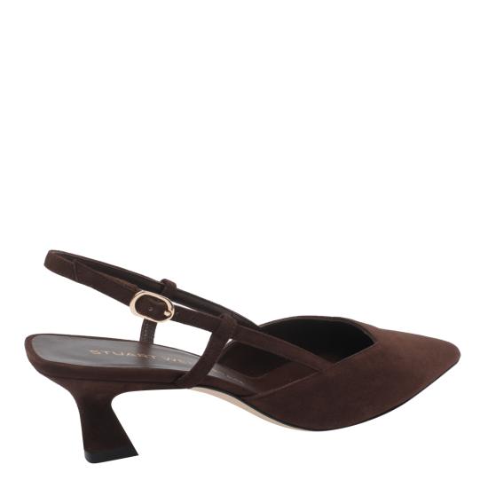 26SS 스튜어트 와이츠먼 힐/펌프스 SJ433 VINNIE 50 SLINGBACK SUEWAL Brown - STUART WEITZMAN