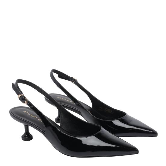 26SS 스튜어트 와이츠먼 힐/펌프스 SM912 STUARTINI SLINGBACK 50 PATBLK Black - STUART WEITZMAN