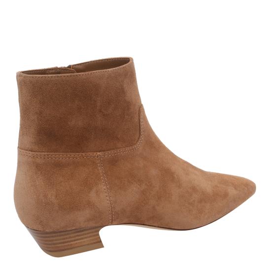 26SS 스튜어트 와이츠먼 부츠 SN065 STASSI ZIP BOOTIE SKDYOQ Brown - STUART WEITZMAN