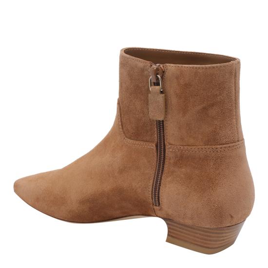 26SS 스튜어트 와이츠먼 부츠 SN065 STASSI ZIP BOOTIE SKDYOQ Brown - STUART WEITZMAN