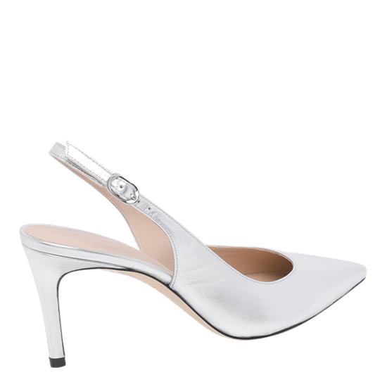 26SS 스튜어트 와이츠먼 힐/펌프스 SK671 STUART POWER SLINGBACK 75 LIDSLV Silver - STUART WEITZMAN