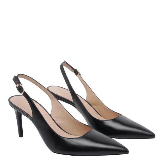 26SS 스튜어트 와이츠먼 힐/펌프스 SK668 STUART POWER SLINGBACK 75 SMOBLK Black - STUART WEITZMAN