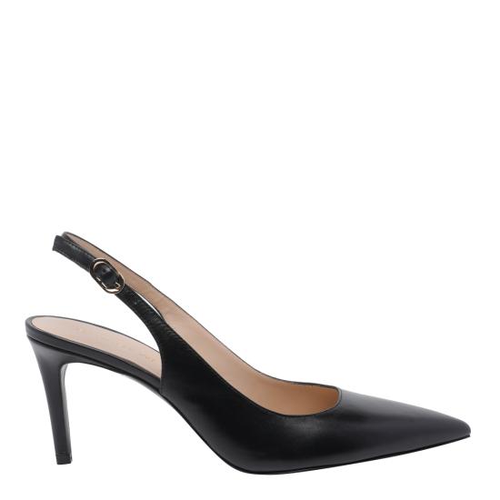 26SS 스튜어트 와이츠먼 힐/펌프스 SK668 STUART POWER SLINGBACK 75 SMOBLK Black