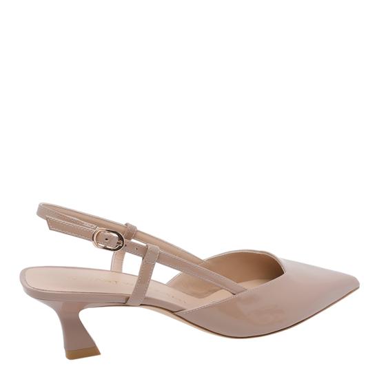 26SS 스튜어트 와이츠먼 힐/펌프스 SJ435 VINNIE 50 SLINGBACK PATFWN Beige - STUART WEITZMAN