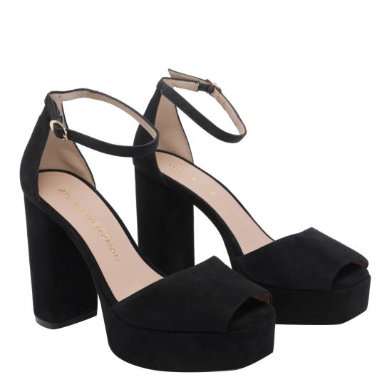 26SS 스튜어트 와이츠먼 힐/펌프스 SN123 SABRINA ANKLE STRAP PLATFORM SUEBLK Black - STUART WEITZMAN