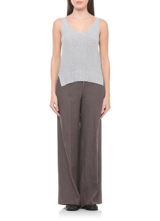 26SS 빠니깔레 민소매 티셔츠 D380915CA 38D22B0275 Grey - Panicale