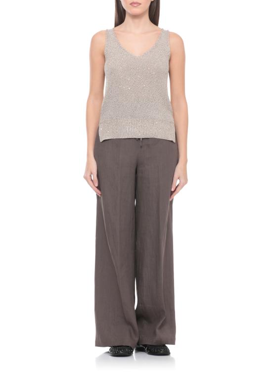 26SS 빠니깔레 민소매 티셔츠 D380915CA 38D22B0525 Beige - Panicale