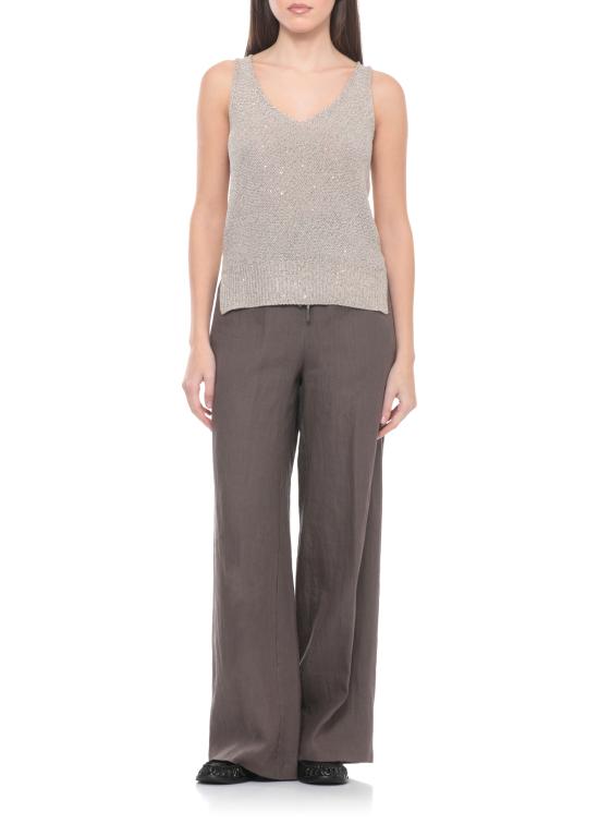 26SS 빠니깔레 민소매 티셔츠 D380915CA 38D22B0525 Beige - Panicale