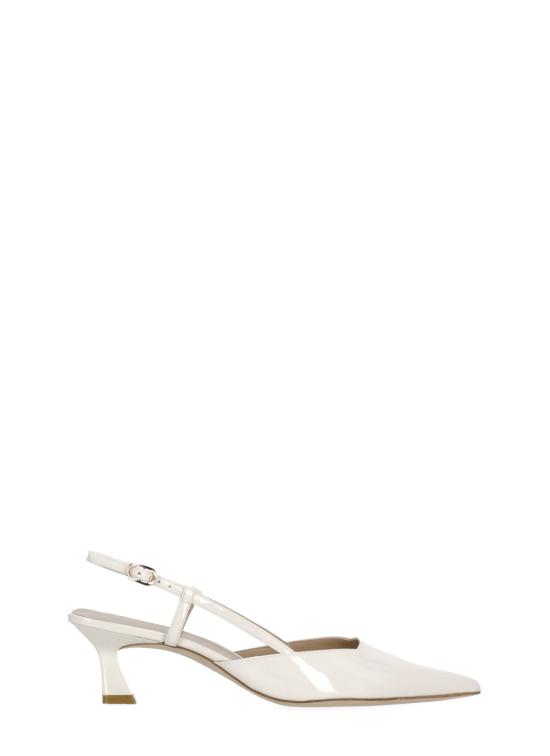 26SS 스튜어트 와이츠먼 힐/펌프스 VINNIE 50 SLINGBACK PATENTCREAM Ivory