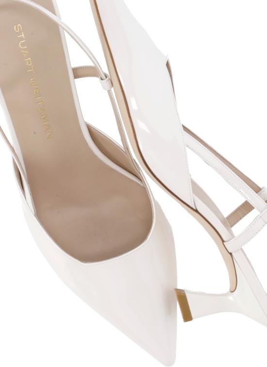26SS 스튜어트 와이츠먼 힐/펌프스 VINNIE 50 SLINGBACK PATENTCREAM Ivory - STUART WEITZMAN
