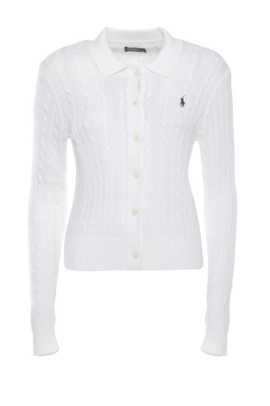 26SS 랄프 로렌 가디건 211971881 001 White