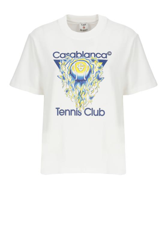 26SS 카사블랑카 반팔 티셔츠 WSP26JTS04602 WHITE JERSEY White