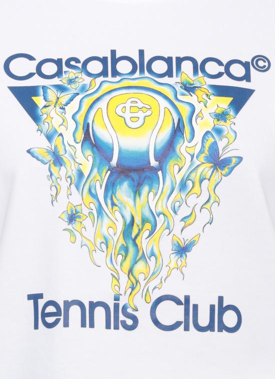 26SS 카사블랑카 반팔 티셔츠 WSP26JTS04602 WHITE JERSEY White - CASABLANCA