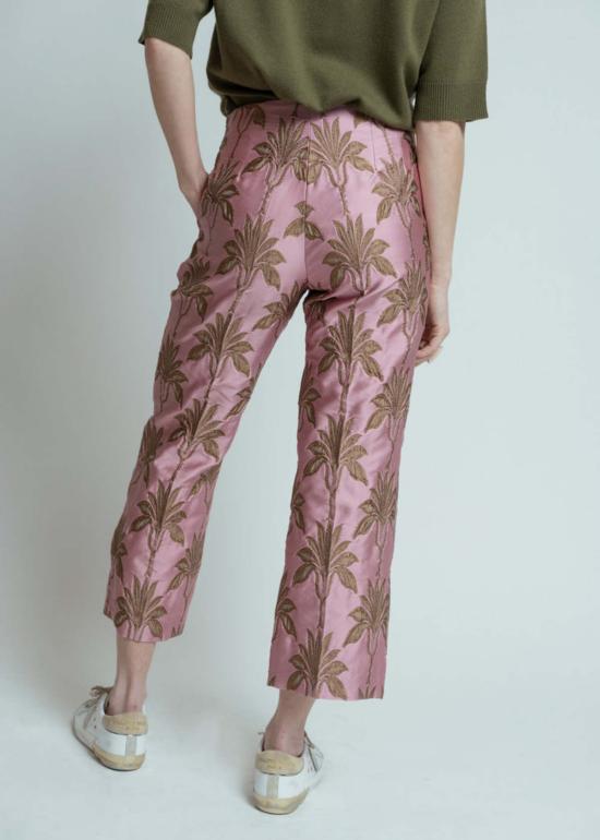  오디 스트레이트 팬츠 오데 마텔라세 팜스 팬츠 로즈쿼츠 - ODEEH