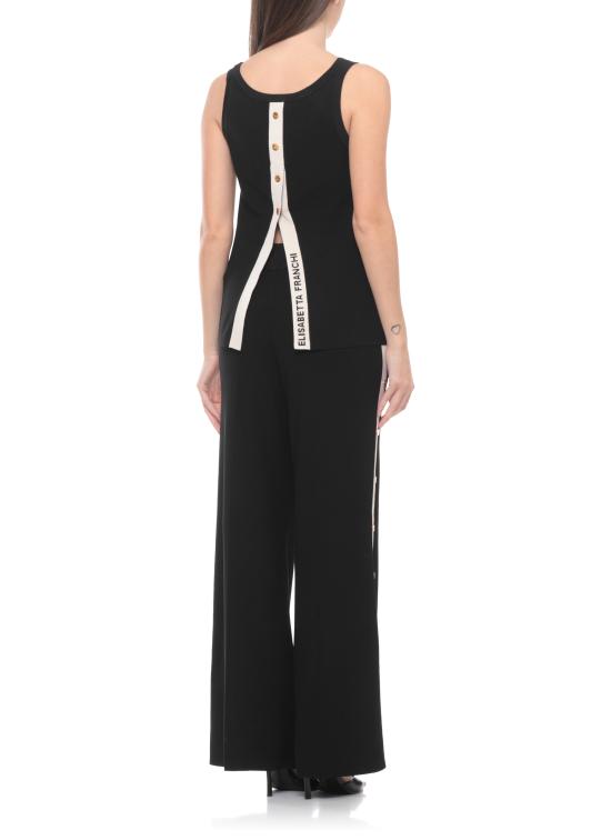 26SS 엘리자베타프랜치 민소매 티셔츠 TK72S61E2 685 Black - ELISABETTA FRANCHI