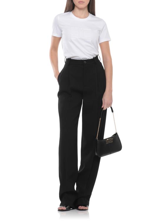 26SS 엘리자베타프랜치 반팔 티셔츠 MA71G61E2 270 White - ELISABETTA FRANCHI