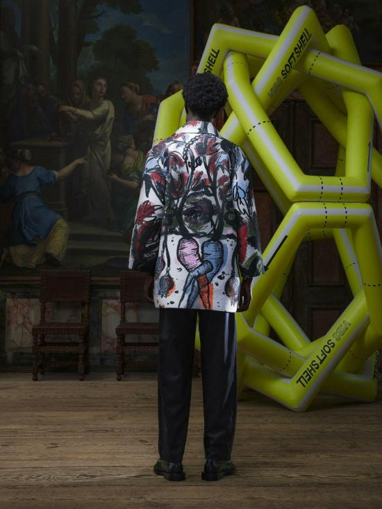  헨릭 빕스코브 코트 Henrik Vibskov 케어  당근 멀티컬러 - HENRIK VIBSKOV