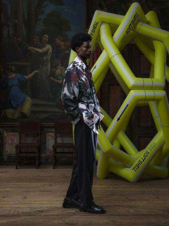  헨릭 빕스코브 코트 Henrik Vibskov 케어  당근 멀티컬러 - HENRIK VIBSKOV