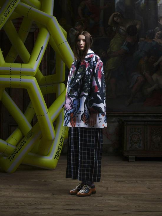  헨릭 빕스코브 코트 Henrik Vibskov 케어  당근 멀티컬러 - HENRIK VIBSKOV