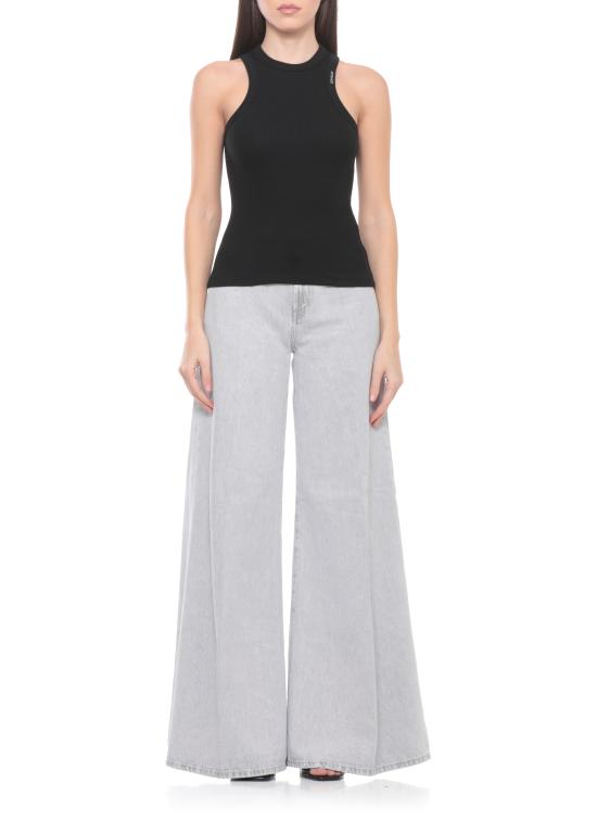 26SS 돈답 민소매 티셔츠 DS071 JS0314D XXX999 Black - DONDUP