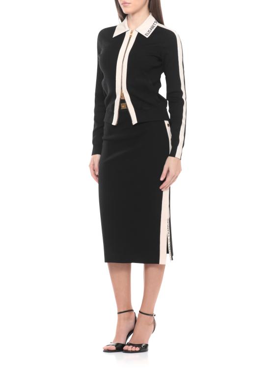 26SS 엘리자베타프랜치 미디 스커트 GK27S61E2 685 Black - ELISABETTA FRANCHI