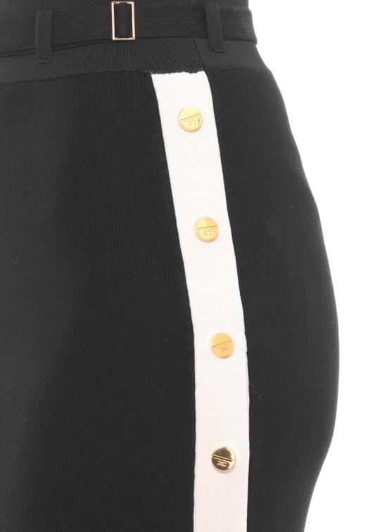 26SS 엘리자베타프랜치 미디 스커트 GK27S61E2 685 Black - ELISABETTA FRANCHI