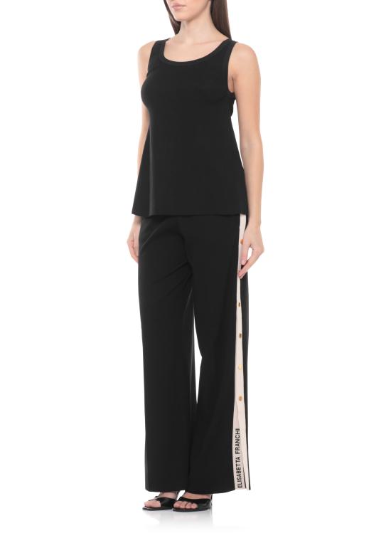 26SS 엘리자베타프랜치 스트레이트 팬츠 KP74S61E2 685 Black - ELISABETTA FRANCHI